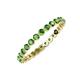 4 - Valerie 2.40 mm Green Garnet Eternity Band 