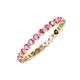 4 - Valerie 2.40 mm Pink Tourmaline Eternity Band 