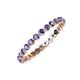 4 - Valerie 2.40 mm Iolite Eternity Band 