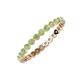 4 - Valerie 2.40 mm Peridot Eternity Band 