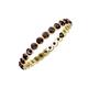4 - Valerie 2.40 mm Red Garnet Eternity Band 