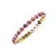 4 - Valerie 2.40 mm Rhodolite Garnet Eternity Band 