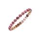 4 - Valerie 2.40 mm Rhodolite Garnet Eternity Band 