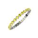 4 - Valerie 2.40 mm Yellow Sapphire Eternity Band 
