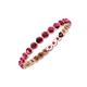 4 - Valerie 2.40 mm Ruby Eternity Band 