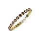 4 - Valerie 2.40 mm Smoky Quartz Eternity Band 