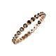4 - Valerie 2.40 mm Smoky Quartz Eternity Band 