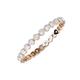 4 - Valerie 2.40 mm White Sapphire Eternity Band 
