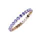 4 - Valerie 2.40 mm Tanzanite Eternity Band 