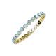 4 - Valerie 2.40 mm Aquamarine Eternity Band 