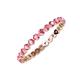 4 - Valerie 2.40 mm Pink Tourmaline Eternity Band 