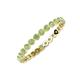 4 - Valerie 2.40 mm Peridot Eternity Band 