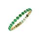 4 - Valerie 2.40 mm Emerald Eternity Band 
