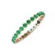4 - Valerie 2.40 mm Emerald Eternity Band 