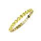 4 - Valerie 2.40 mm Yellow Sapphire Eternity Band 