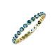 4 - Valerie 2.40 mm London Blue Topaz Eternity Band 