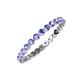 4 - Valerie 2.40 mm Tanzanite Eternity Band 