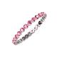 4 - Valerie 2.40 mm Pink Tourmaline Eternity Band 