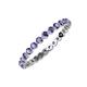 4 - Valerie 2.40 mm Iolite Eternity Band 