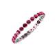 4 - Valerie 2.40 mm Ruby Eternity Band 