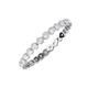 4 - Valerie 2.40 mm White Sapphire Eternity Band 