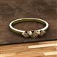 2 - Shirley 5.00 mm Round Smoky Quartz Three Stone Engagement Ring 
