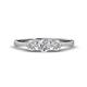 1 - Shirley 1.00 ctw IGI Certified Lab Grown Diamond Round (5.00 mm) Three Stone Engagement Ring 