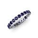 4 - Valerie 2.70 mm Blue Sapphire Eternity Band 