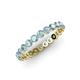 4 - Valerie 2.70 mm Aquamarine Eternity Band 
