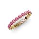 4 - Valerie 2.70 mm Pink Tourmaline Eternity Band 