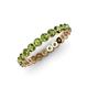 4 - Valerie 2.70 mm Peridot Eternity Band 