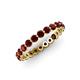 4 - Valerie 2.70 mm Red Garnet Eternity Band 