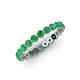 4 - Valerie 2.70 mm Emerald Eternity Band 