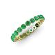 4 - Valerie 2.70 mm Emerald Eternity Band 