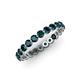 4 - Valerie 2.70 mm London Blue Topaz Eternity Band 