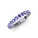 4 - Valerie 2.70 mm Tanzanite Eternity Band 