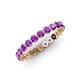 4 - Valerie 2.70 mm Amethyst Eternity Band 
