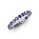 4 - Valerie 2.70 mm Iolite Eternity Band 