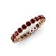 4 - Valerie 2.70 mm Red Garnet Eternity Band 