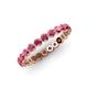 4 - Valerie 2.70 mm Rhodolite Garnet Eternity Band 