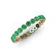 4 - Valerie 2.70 mm Emerald Eternity Band 
