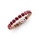 4 - Valerie 2.70 mm Ruby Eternity Band 