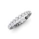 4 - Valerie 2.70 mm White Sapphire Eternity Band 