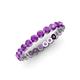4 - Valerie 2.70 mm Amethyst Eternity Band 