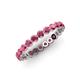 4 - Valerie 2.70 mm Rhodolite Garnet Eternity Band 