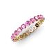 4 - Valerie 3.00 mm Pink Sapphire Eternity Band 