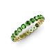 4 - Valerie 3.00 mm Green Garnet Eternity Band 