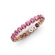 4 - Valerie 3.00 mm Pink Tourmaline Eternity Band 