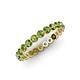 4 - Valerie 3.00 mm Peridot Eternity Band 