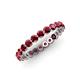 4 - Valerie 3.00 mm Ruby Eternity Band 